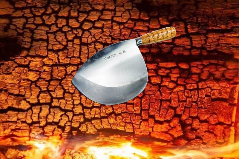 Sharpening a meat cleaver on a sharpening stone (part 2)