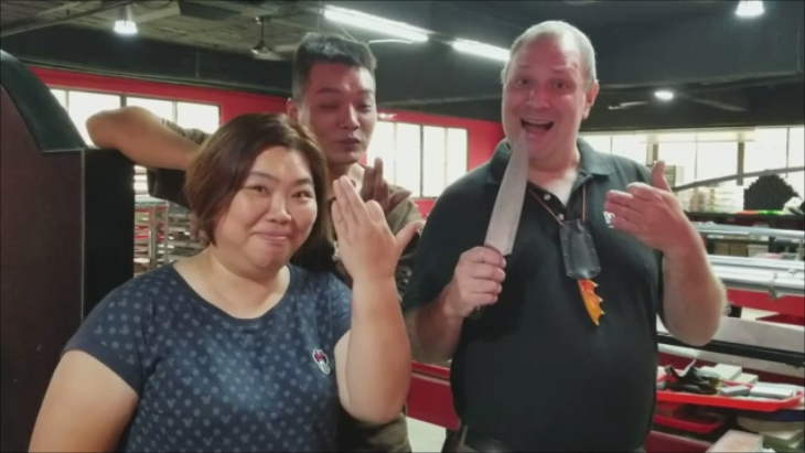 Jende Industries Taiwan “Foreign Pig” Sharpening Services in Kaohsiung!