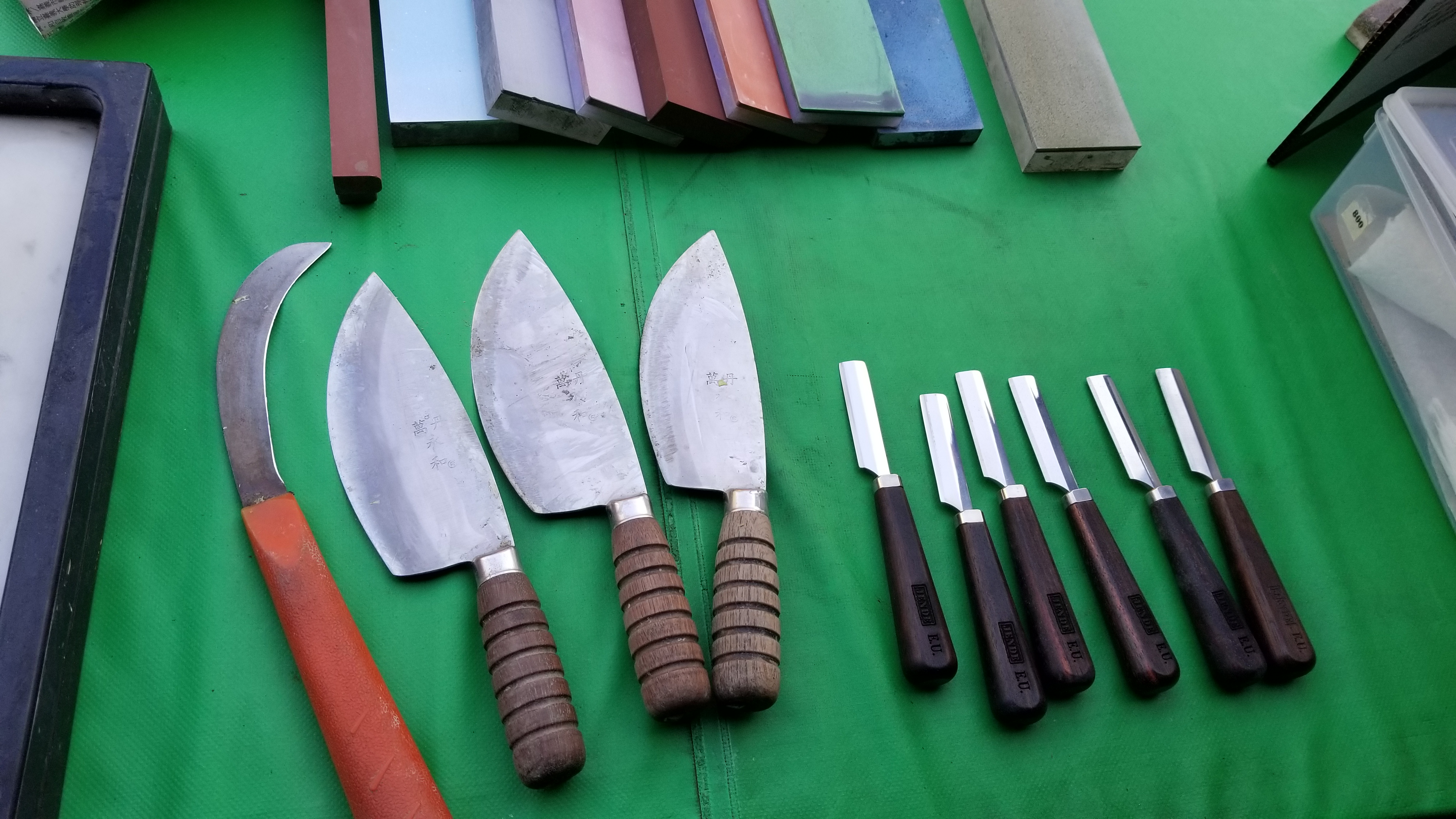 On Thinning and Sharpening a Knife