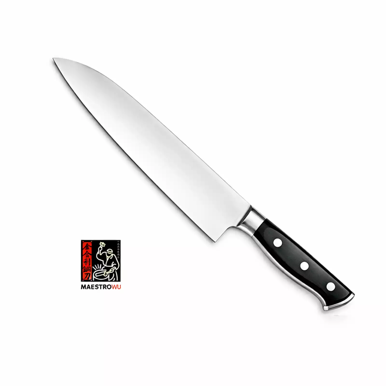Maestro Wu Chef Knife – 8″ 9″ 10″ 12″ Bombshell Steel – All Sizes (D-7)