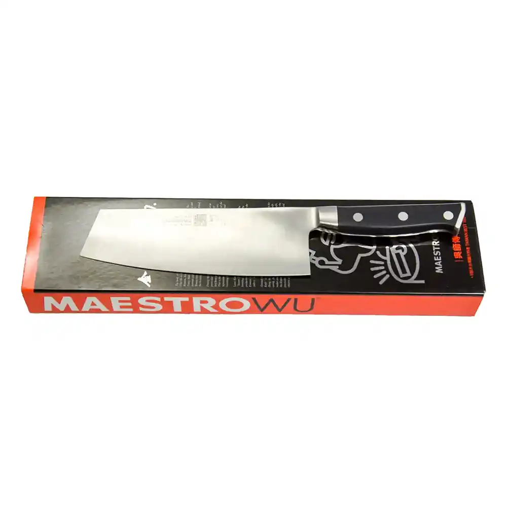 Maestro Wu Bombshell Steel Knives in action